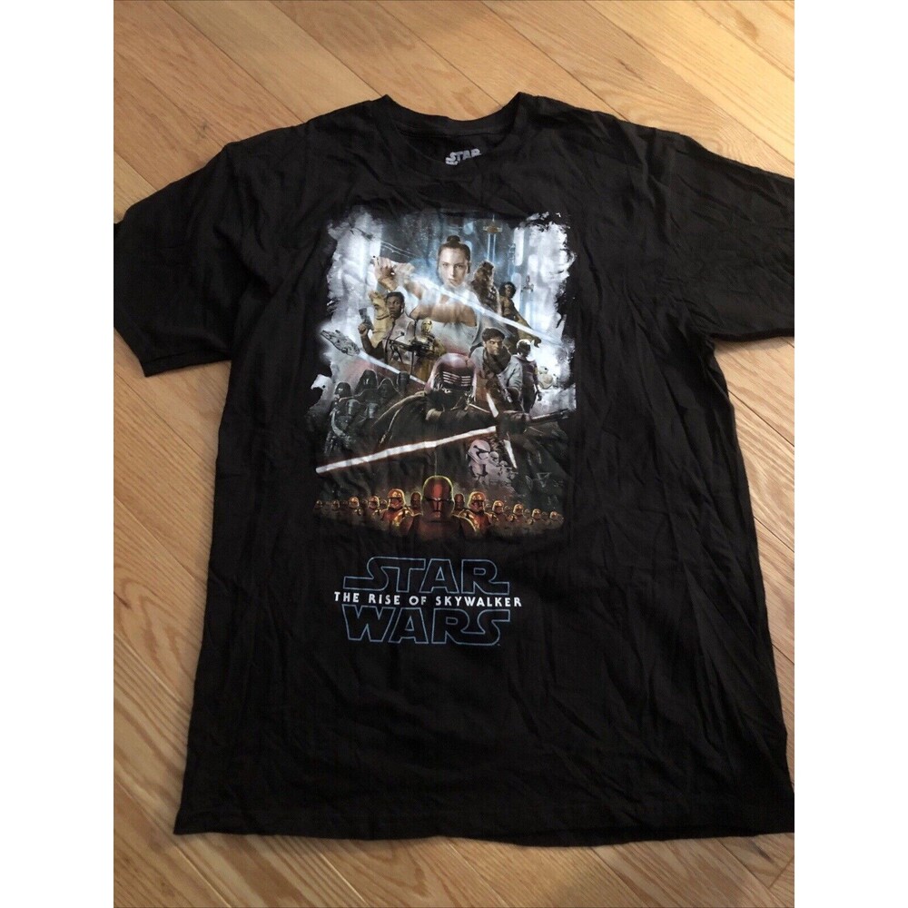 Star Wars T Shirt Black Short Sleeve Large The Rise‎ Of Skywalker